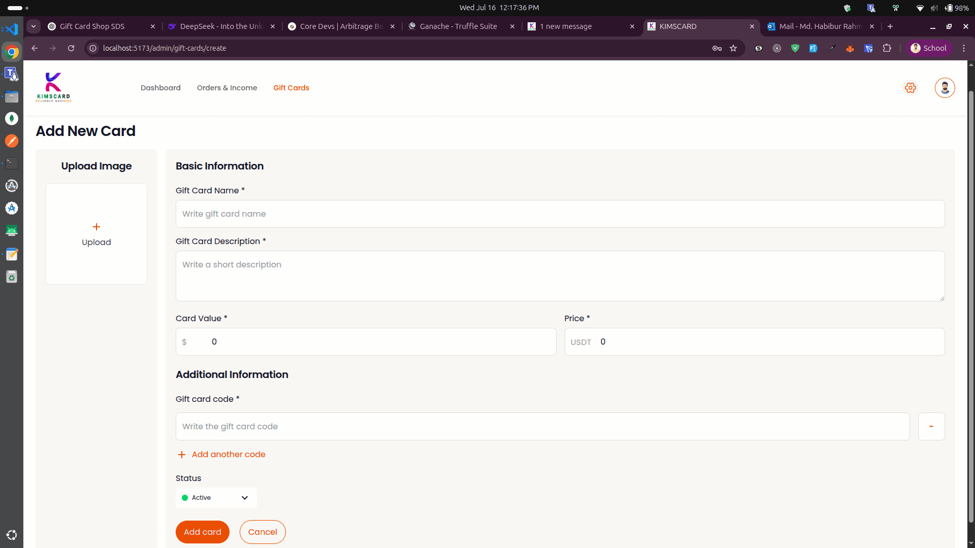 Gift Card Shop with Crypto Payments 6