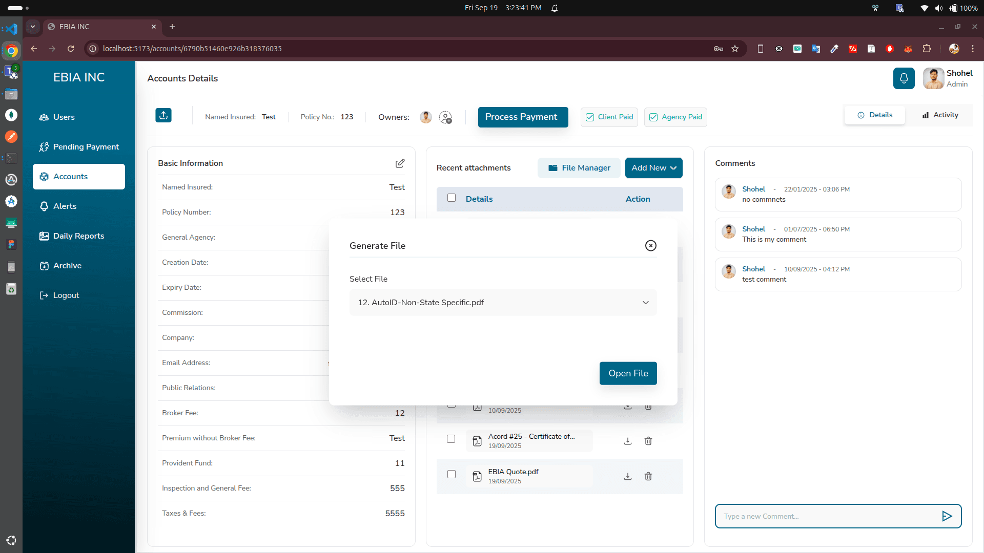 Insurance Agency Task CRM System 10